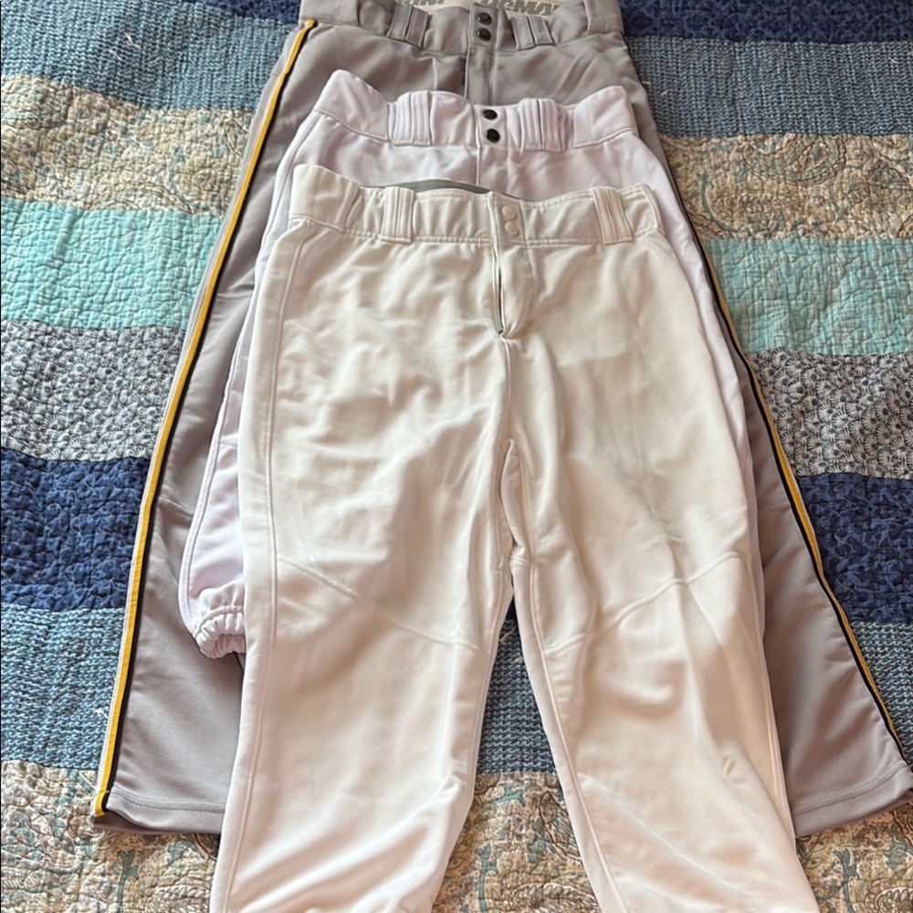 Lot of (3) Men’s baseball pants, size adult medium, like new condition